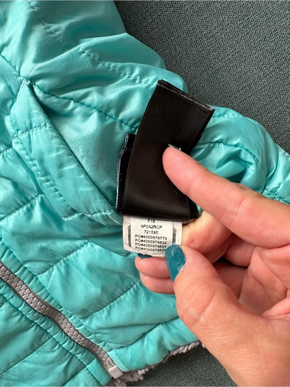 The North Face one side